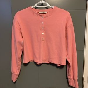 Cute light pink crop, size s